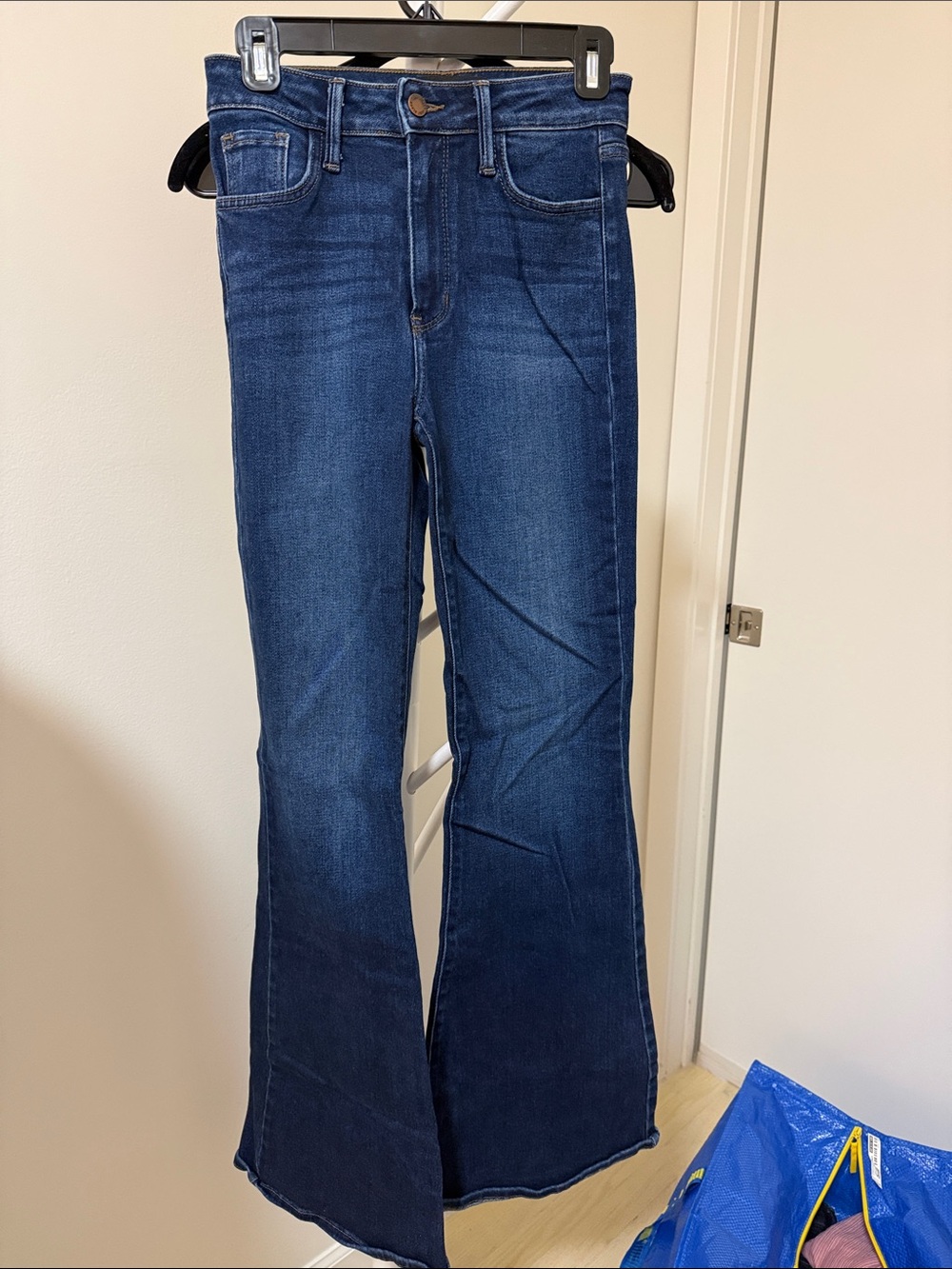 Just Black Dark Blue Flare Jeans